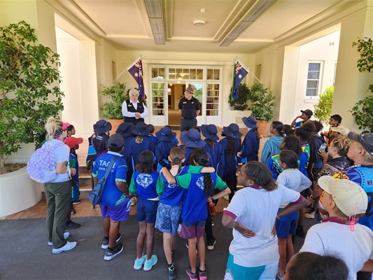 I-CAN championships - Arriving at Government House