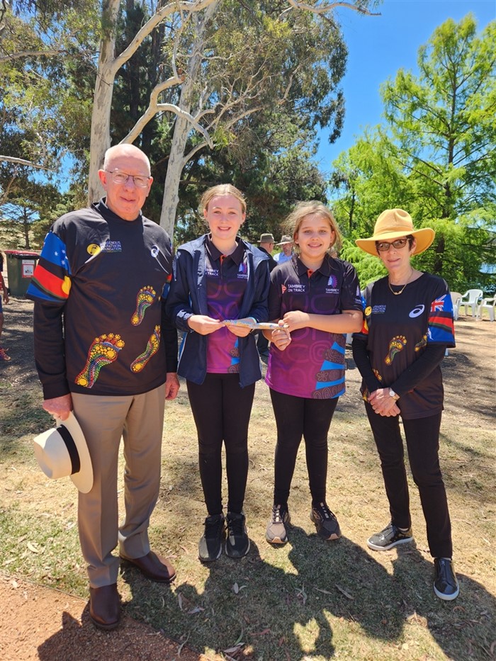 Image Gallery - Presenting a message stick from Tambrey PS